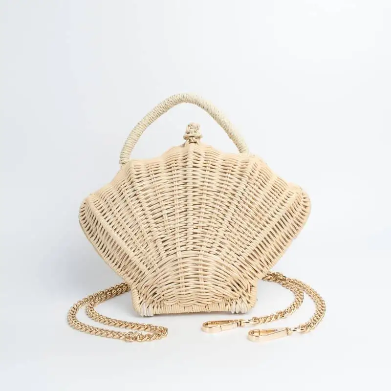 Rattan small bags for girls natural hand made gift bag ready for export