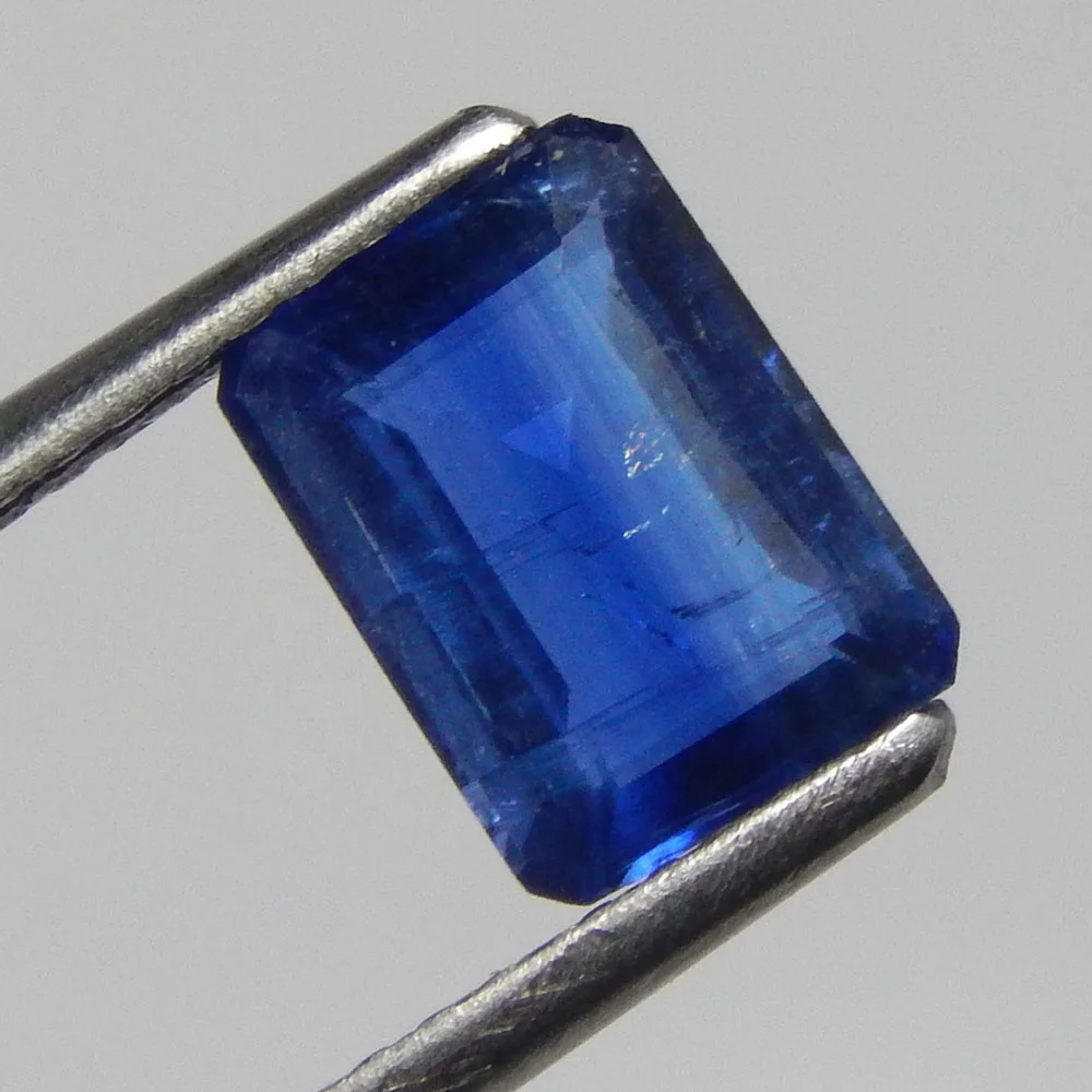 Certified Natural Blue Kyanite Octagon Faceted Gemstone For Jewellery Making