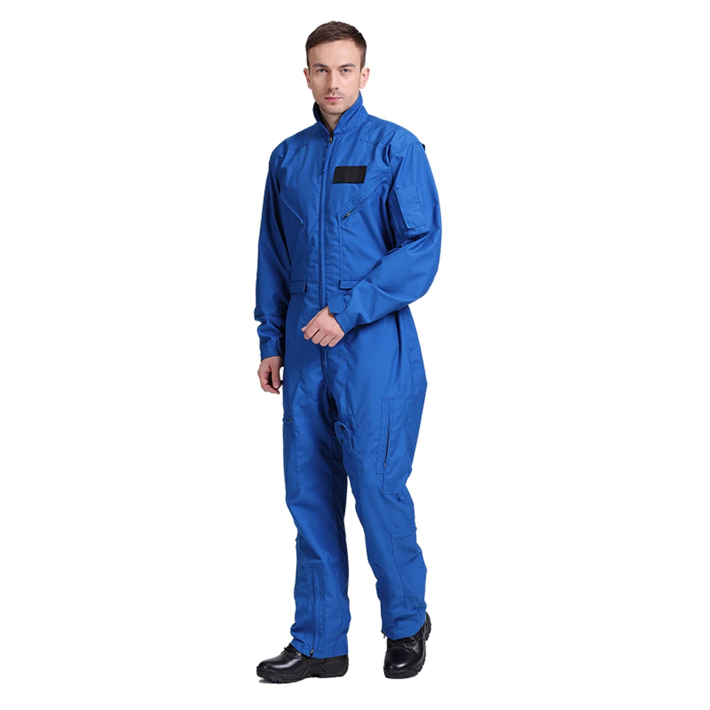 High Quality  Flight Suit Designs Flight Customized Navy Blue Flight Suit For Mens Best price flying suits Custom Logo