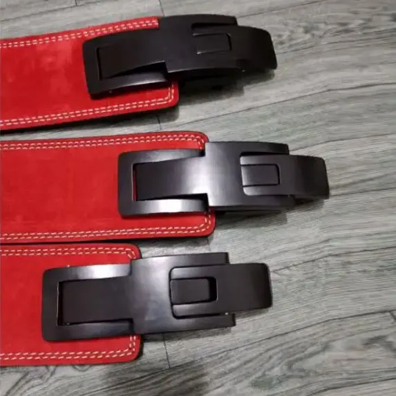 Cowhide Leather Adjustable Weight Lifting Belts for Sale Buckle Belt 10mm 13mm Thickness Genuine Leather Weightlifting Belt