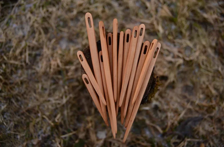 Premium Quality Handmade Direct Factory Wooden Sewing Needles with High Durability at Wholesale Price