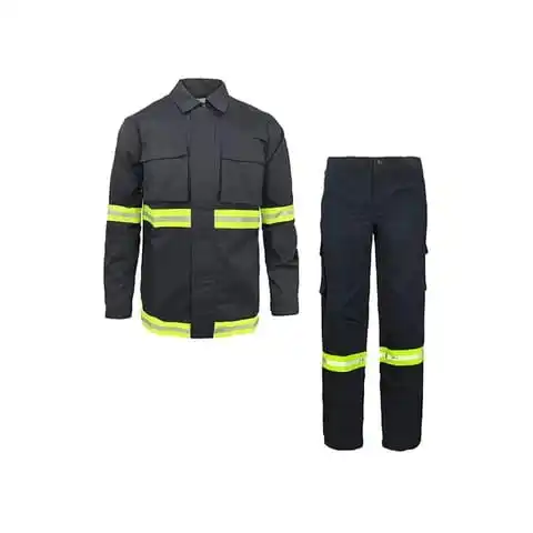 Cotton Safety 7.5cm Width Antiflaming Reflective Tape Fire Retardant Retro Reflective Fr Fabric For Fireman Uniform