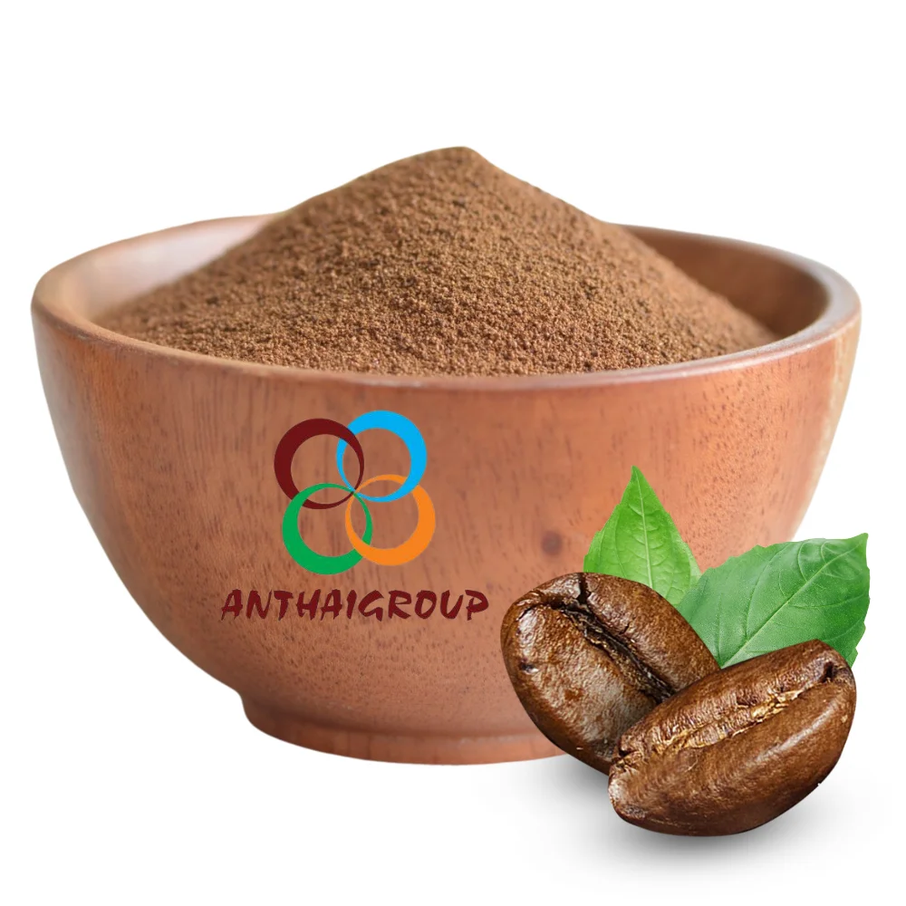 Мгновенный кофейный порошок оптом с завода-сильный горький вкус ROBUSTA ARABICA-бесплатный образец Лучшая цена вьетнамский HR04