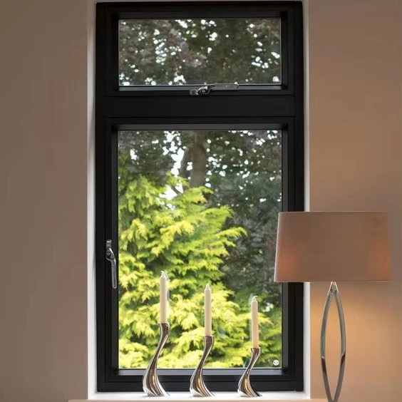 Алюминиевое распашное окно с экраном наружу или внутрь открывающийся французское двойным остеклением створки фрамугом