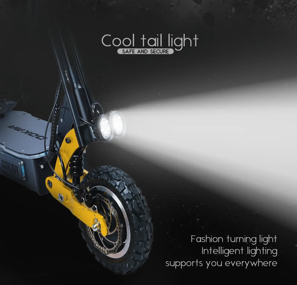 Dokma Dx 60V 6000W 25ah Powerful 11 inch Fat Tire Long Range off Road Tire Scooter for Adult 72V Electric Scooter