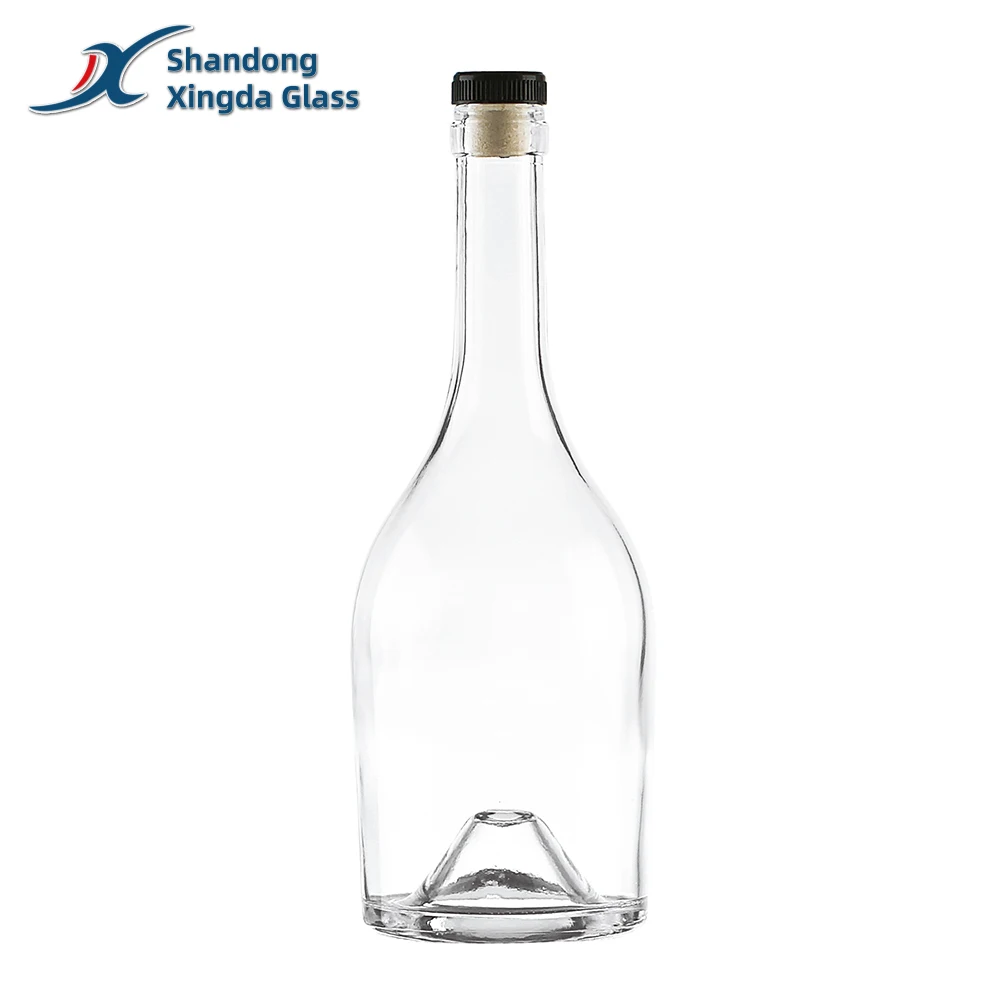 Китайский производитель Лидер продаж пустая Прозрачная Бесплатная пробная стеклянная бутылка для виски водка бренди мескаль спирт ликера