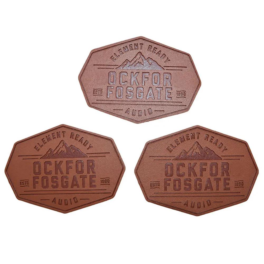Custom Self Adhesive Leather Repair Patch Jeans Embossed Laserable Leather Patches Blank Pu Leather Patches For Cloth