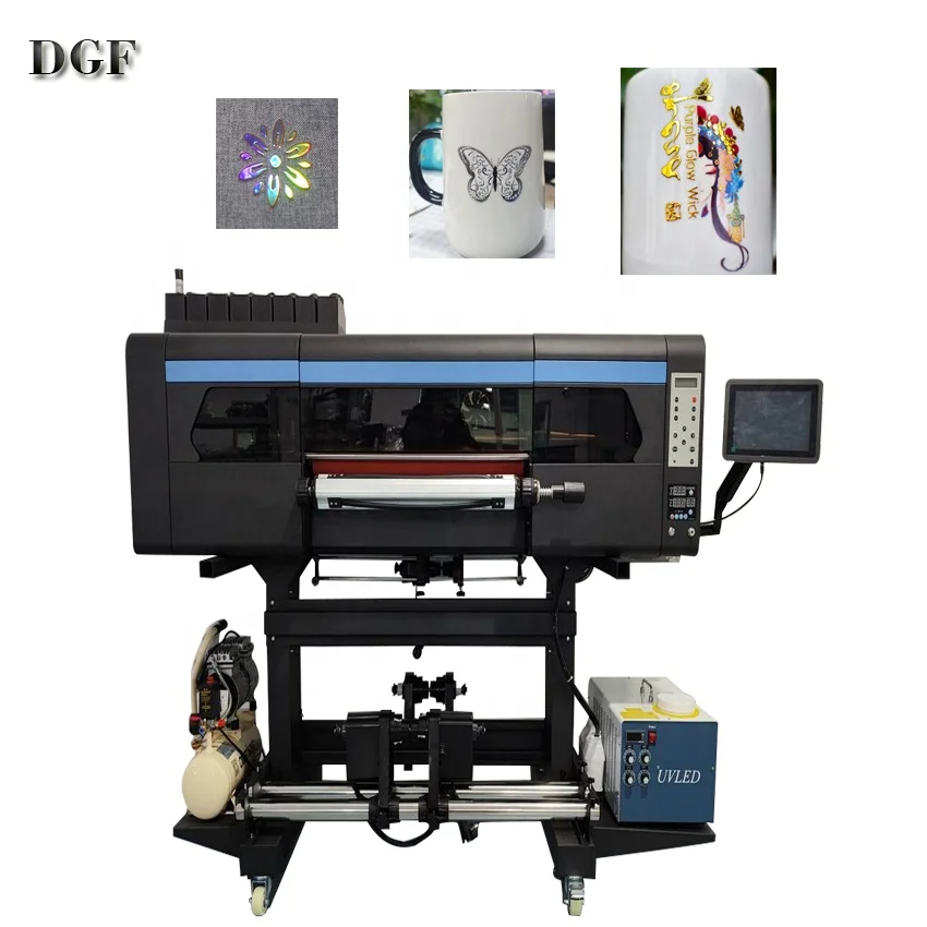 60 cm UV DTF Printer with Integrated Ab-film 4 I3200 Head A1 Multipack UV DTF Roll-to-roll with Laminator