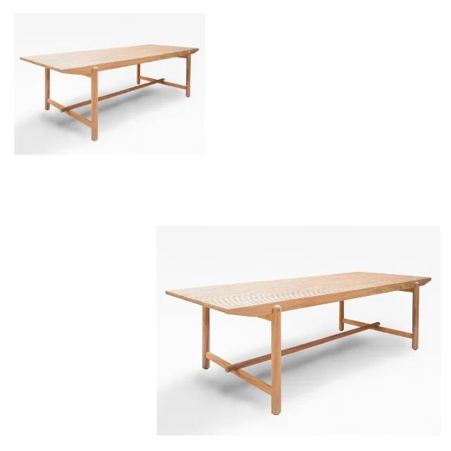 Hot Selling Garden Dining Furniture Outdoor Table Solid Teak Wood Table Furniture Outdoor Furniture Garden Teak Table