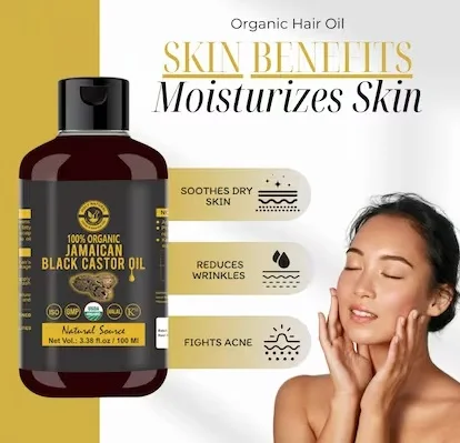Hot Selling Original Nourishing Smooth Glowing Skin and Hair Care Jamaican Black Castor Oil From Indian Exporter