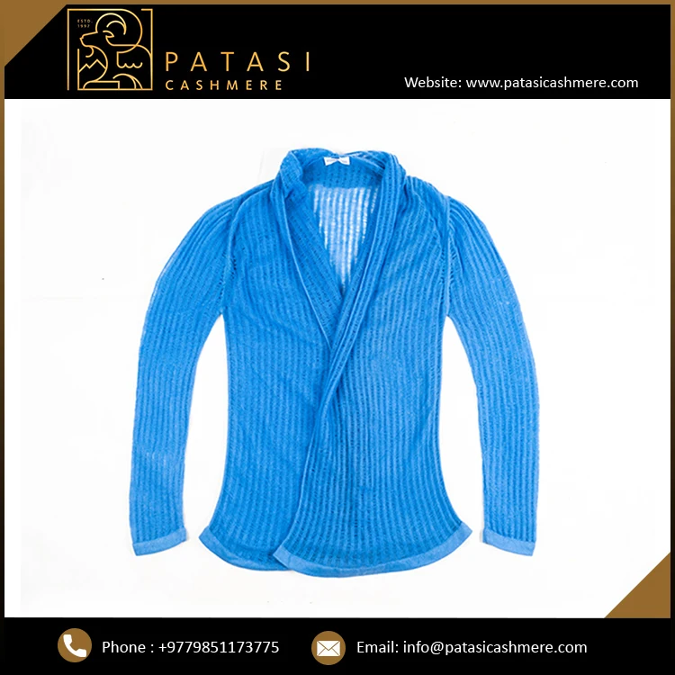 Highest Selling Best Design Custom Patterned Cozy Flat Knitted Loose Knit Cardigan For Women At Good Price