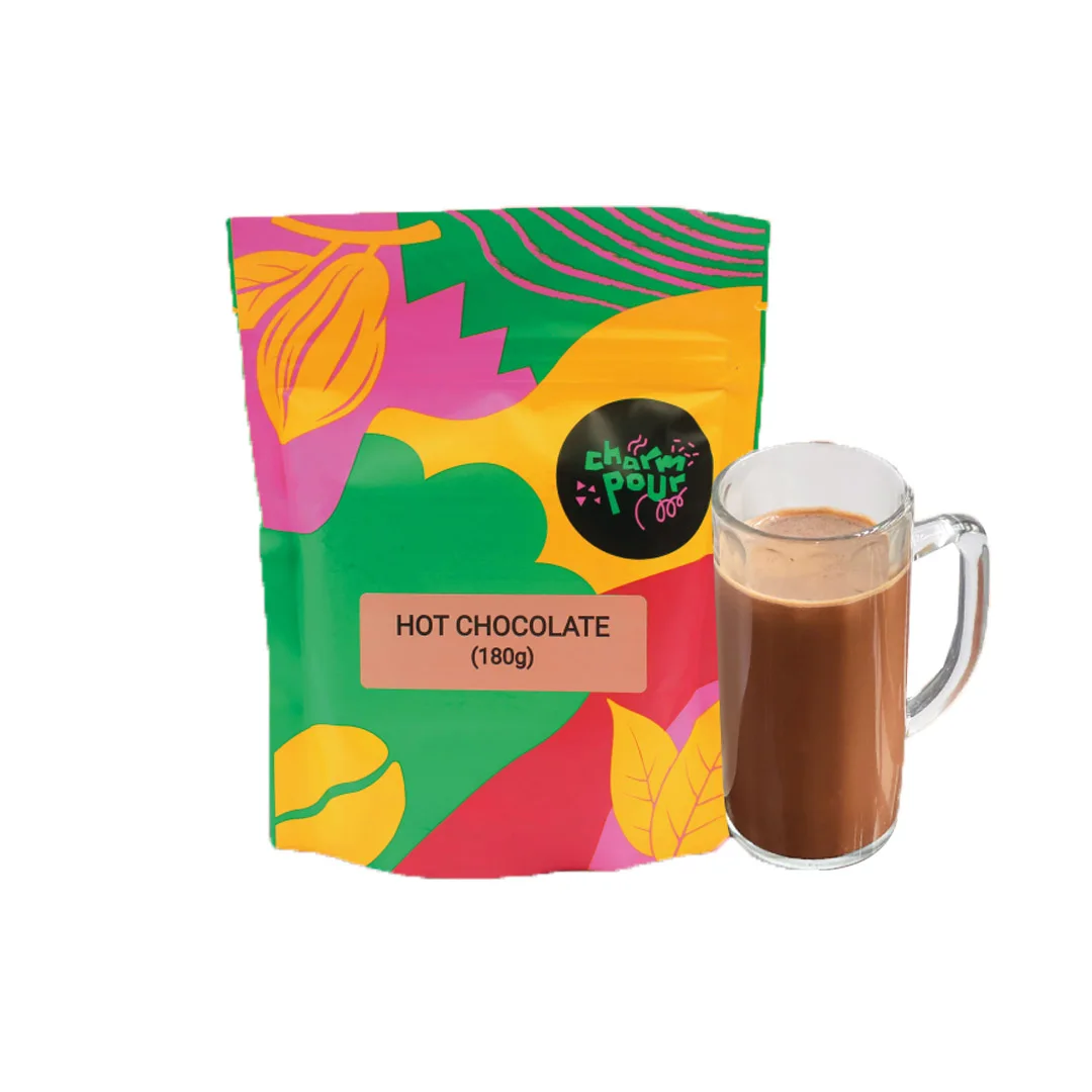 Wholesale Pricing Charmpour Rich Hot Chocolate Made With Premium Cocoa Milk Powder Sweet And Milky Taste Instant Packed In Bag
