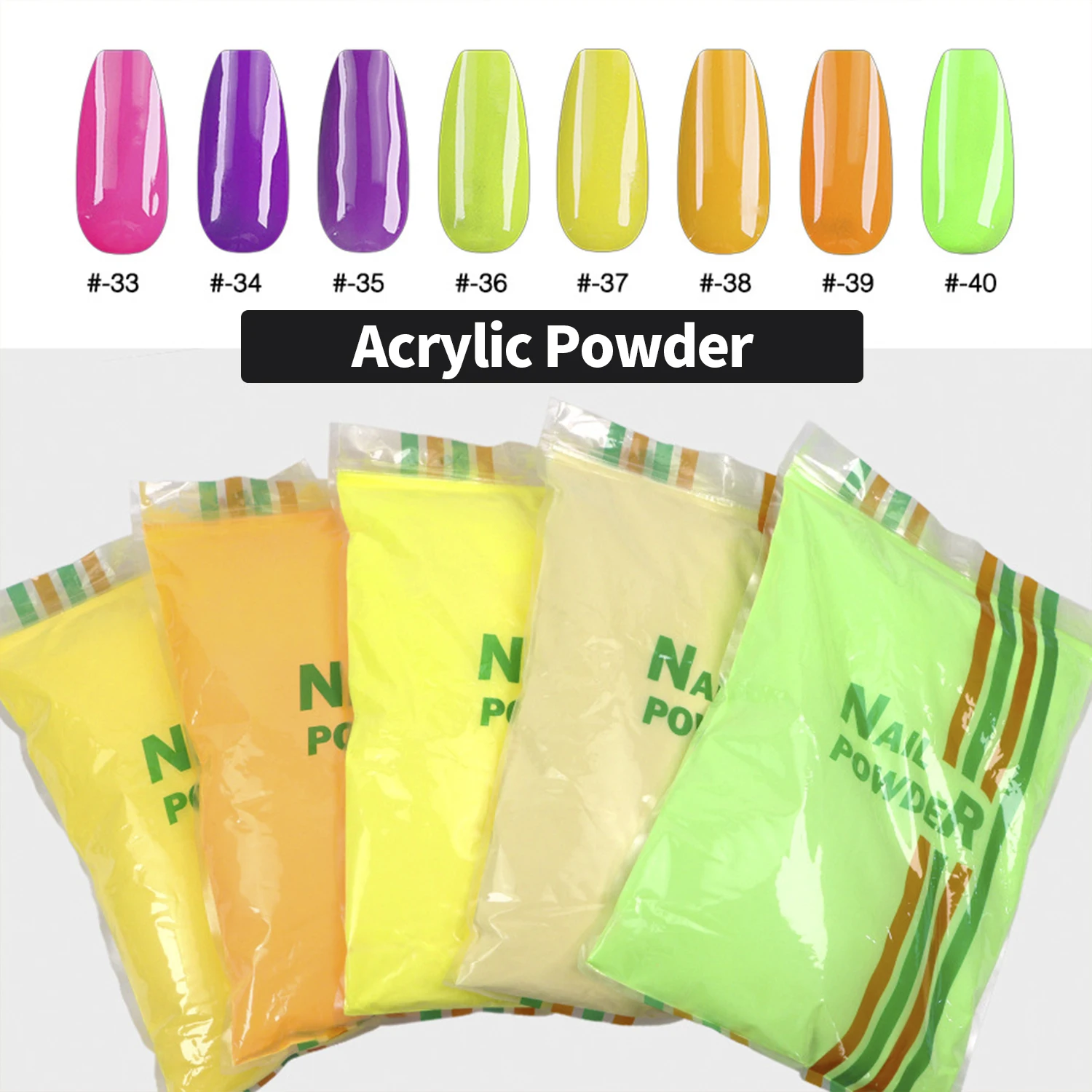 30ml 50ml Acrylic Powder Nude Color Milky Pink Manicure Powder mirror powder