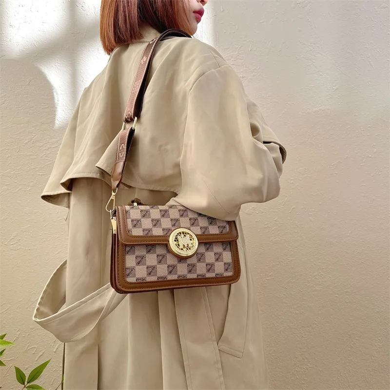 Luxury Ladies Pu Leather Large Capacity Handbag Designer Bags Patchwork Shoulder Bags