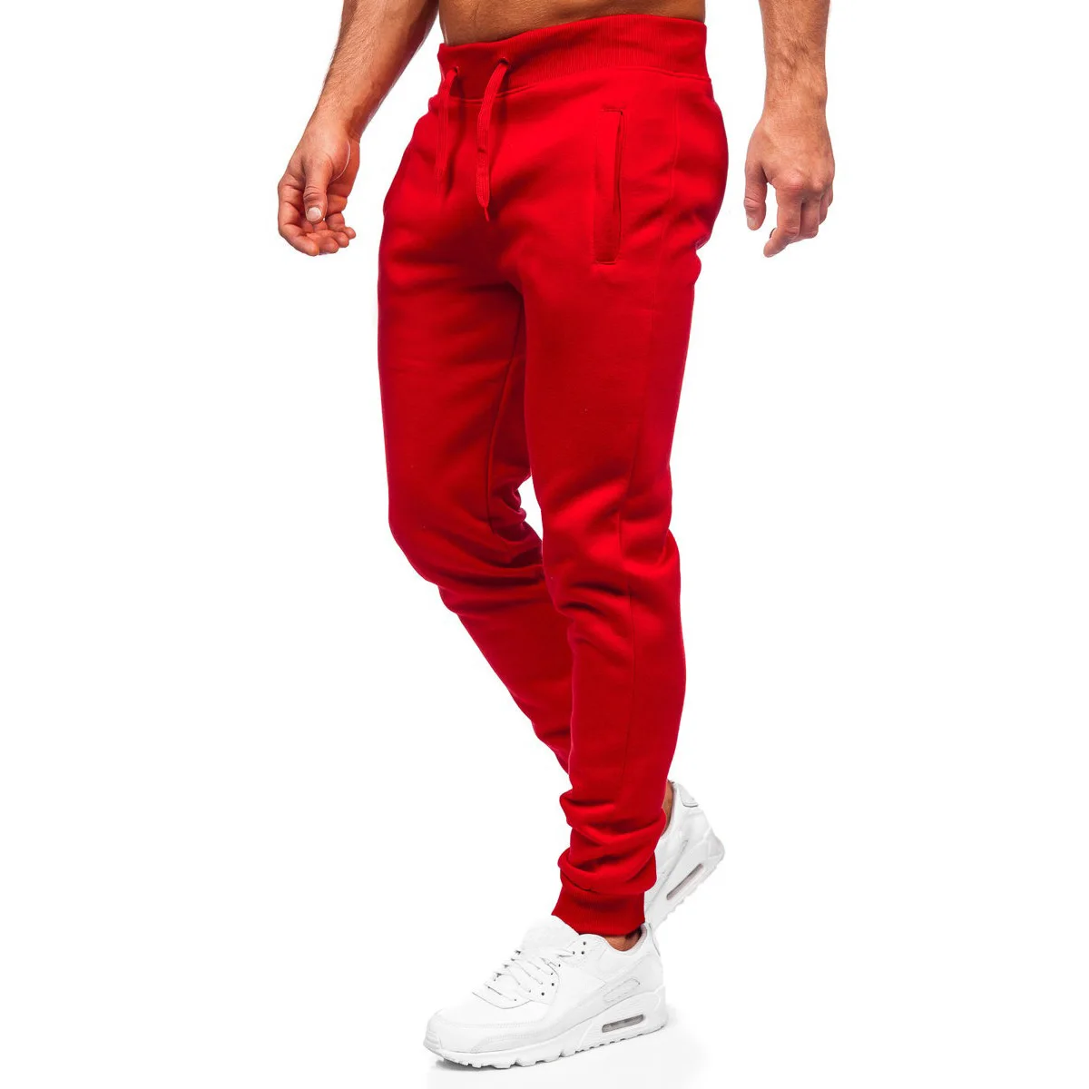 100% Cotton Skinny Casual Jogger Sweat Pants Wholesale Gym Slim Fit Trousers Custom Logo Flat Front Style Cheap Price