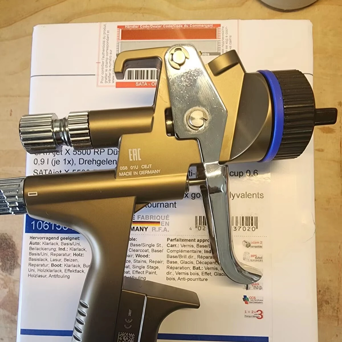 Top Price Sata jet X5500 RP Gun 1.3 I NOZ. W RPS Cups