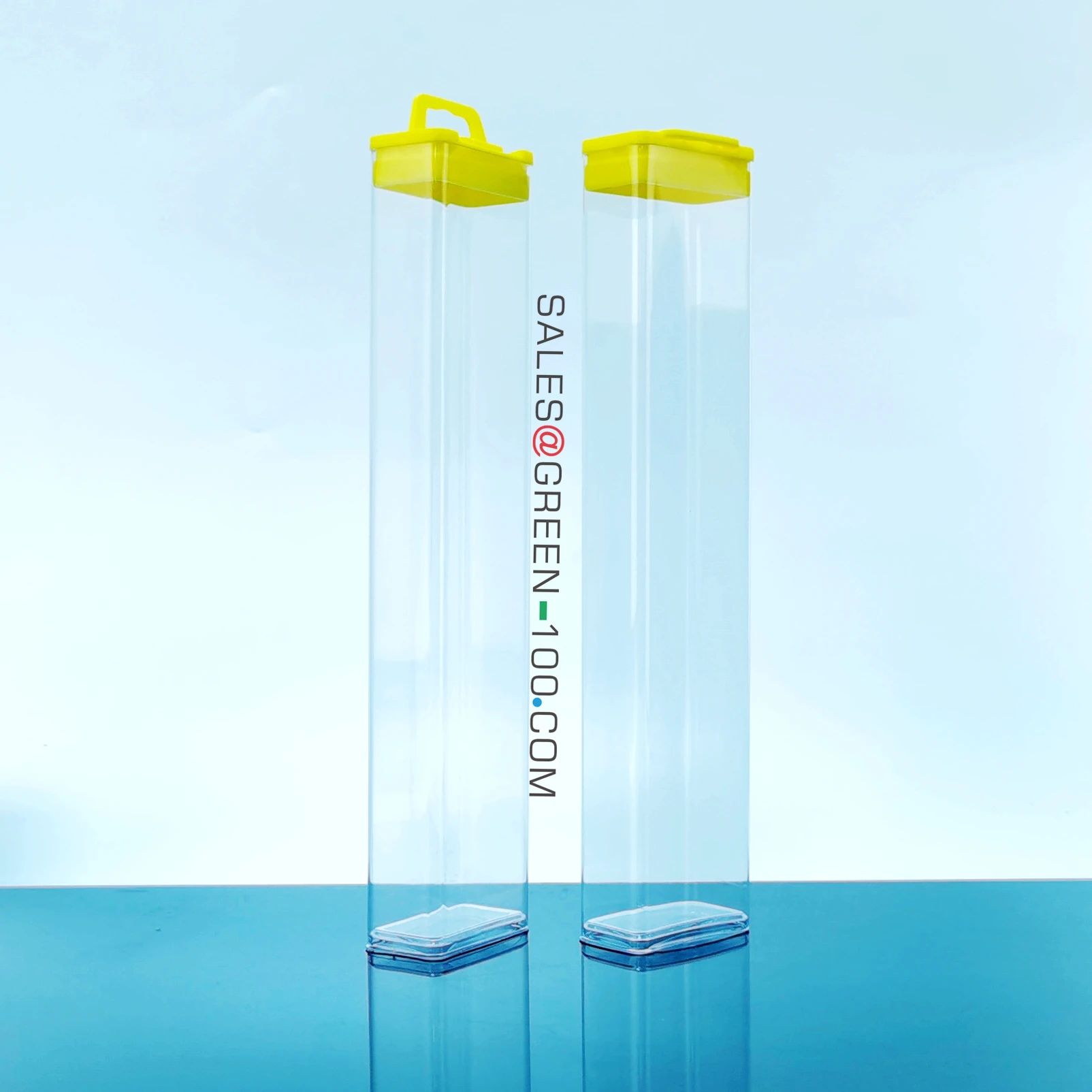 Clasp Lock Hard Casio Clear Acrylic Plastic Watch Storage Packaging Box with Small Seperate Lid Craft