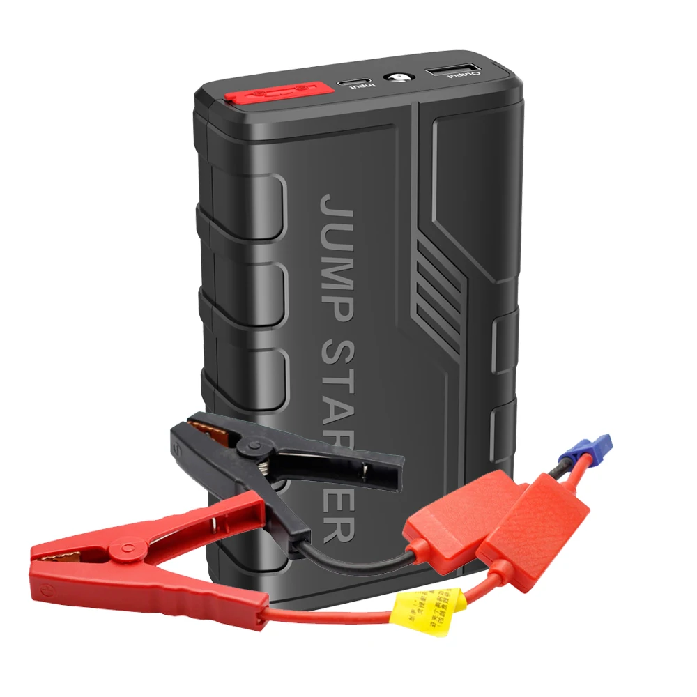 Wholesale 600A peak 12v emergency portable car jump starter 6000mah battery booster portable car power bank with flashlight