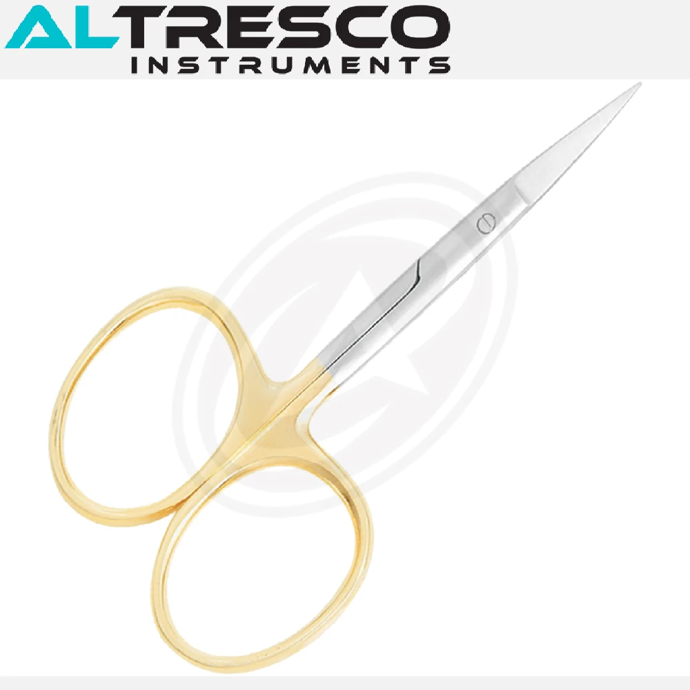 Adjustable Beauty Economy Scissors (Arrow Point) Stainless Steel Large Finger Rings TC Blades (Cushion Handle)