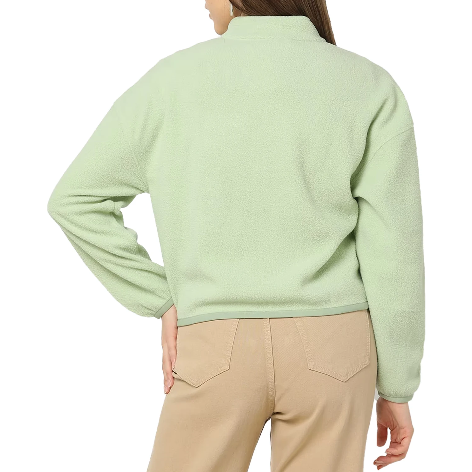 Winter Fashion V Neck Full Zipper Stand Collar High Quality Sweaters For Women From Bangladesh Manufacturer With 100% QC