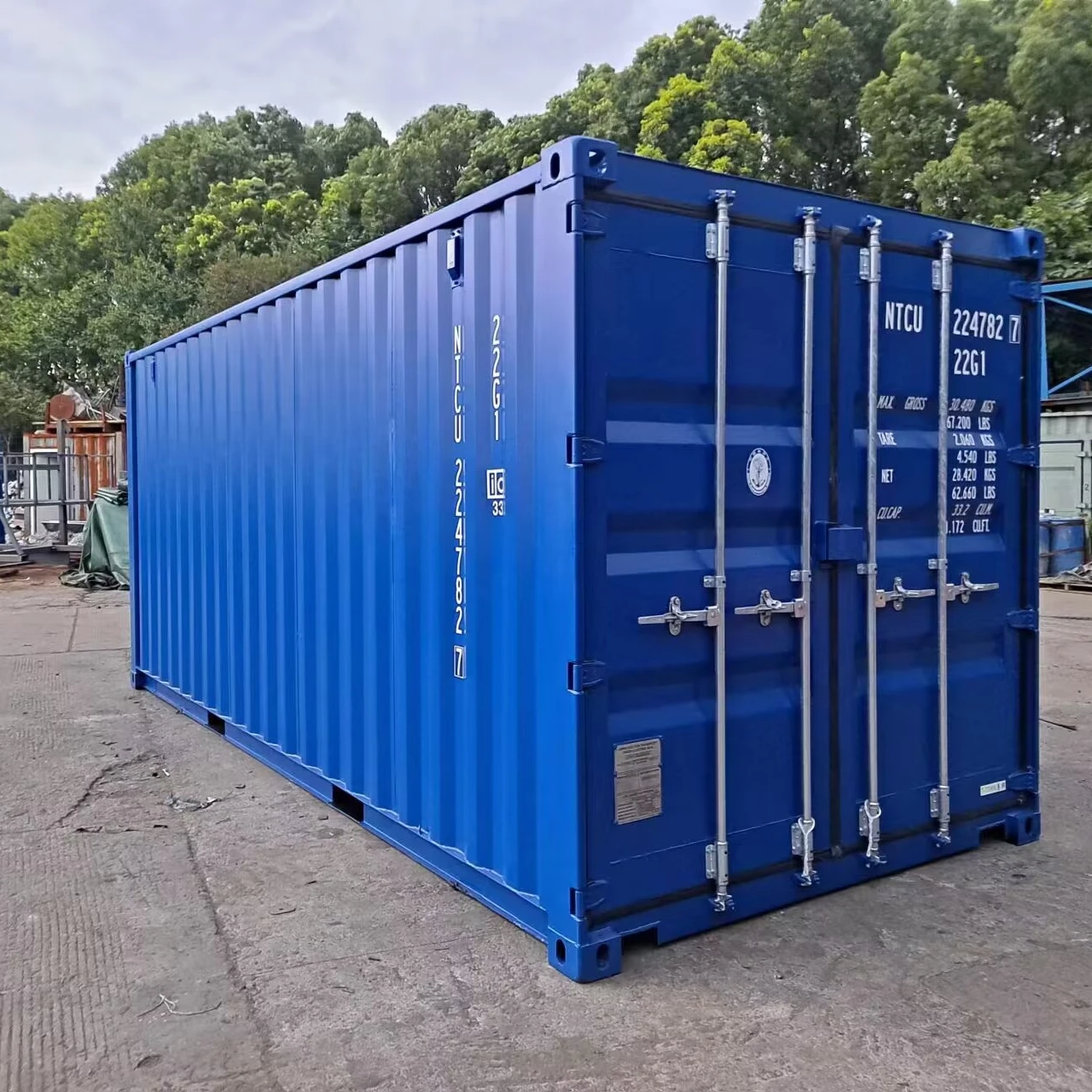 20 feet full new container with shipping certificate and  approval