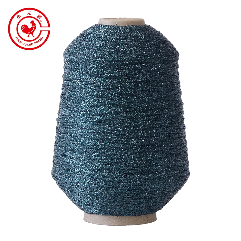 Thick knitting thread handmade and machine crochet metallic yarn for decoration bracelet