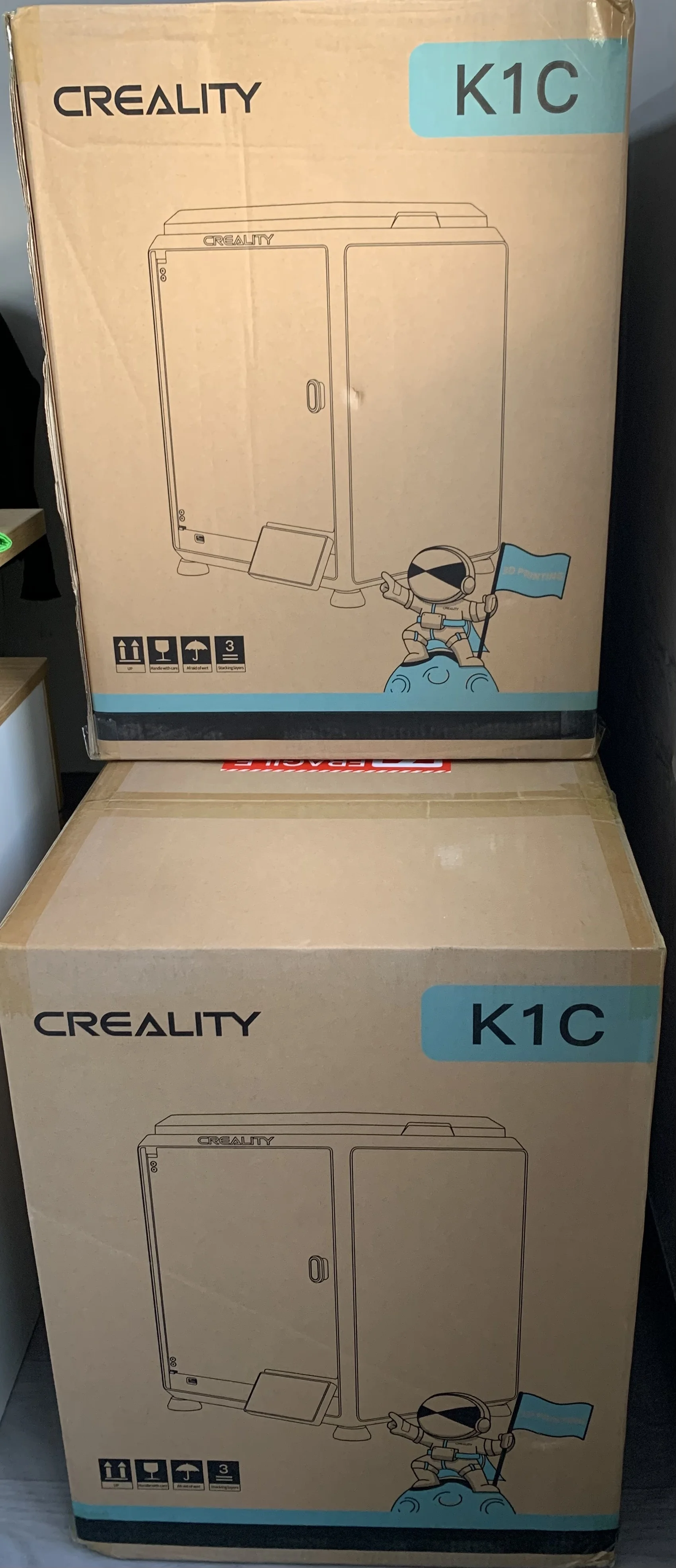 High speed K1C 3D Printer K1 Combo New Version 3D Printers with 600mm/s Fast Printing Speed Auto Leveling and AI Camera