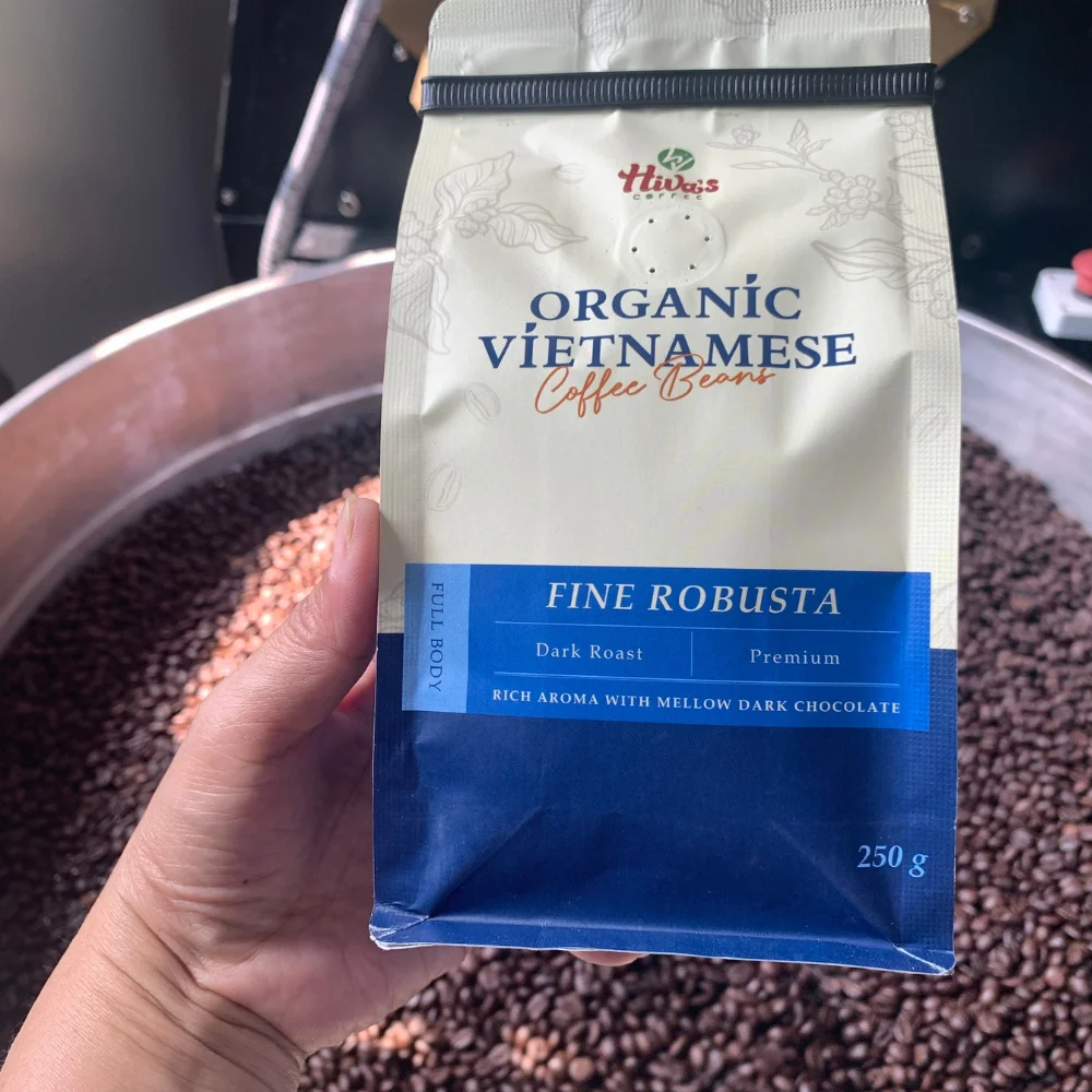Кофе из Вьетнама с завода, жареные кофейные зерна премиум-класса, фирменная смесь Arabica Robusta, свежий кофе 0,25 кг