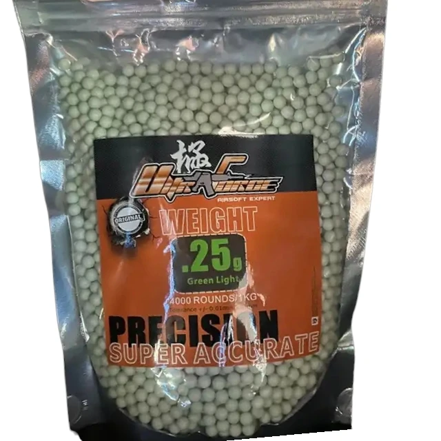 Ultraforce Airsoft BB Round 0.25g Tracer BBS for Airsoft Guns Ammo Pallet BB gun bullet (green)
