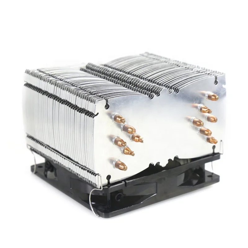 12V PC Computer Case CPU Cooler 6 Copper Pipes Aluminum Heatsink Cooler Fan