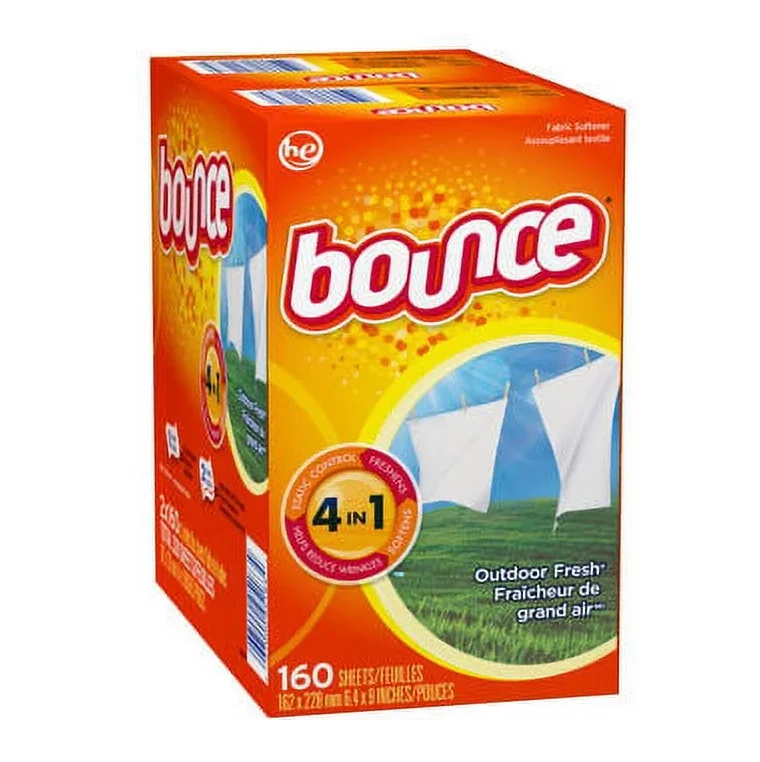 Bulk Stock Available Of Bounce Fabric Softener Dryer Sheet Outdoor Fresh 320 Count At Wholesale Prices