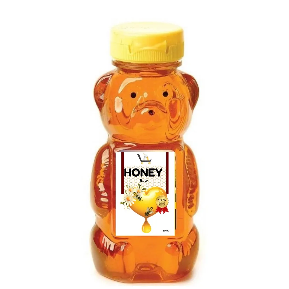 Best Quality Pure Natural Honey Bee Good for Health and Beauty With Teddy Bear Bottle Shape 500ml