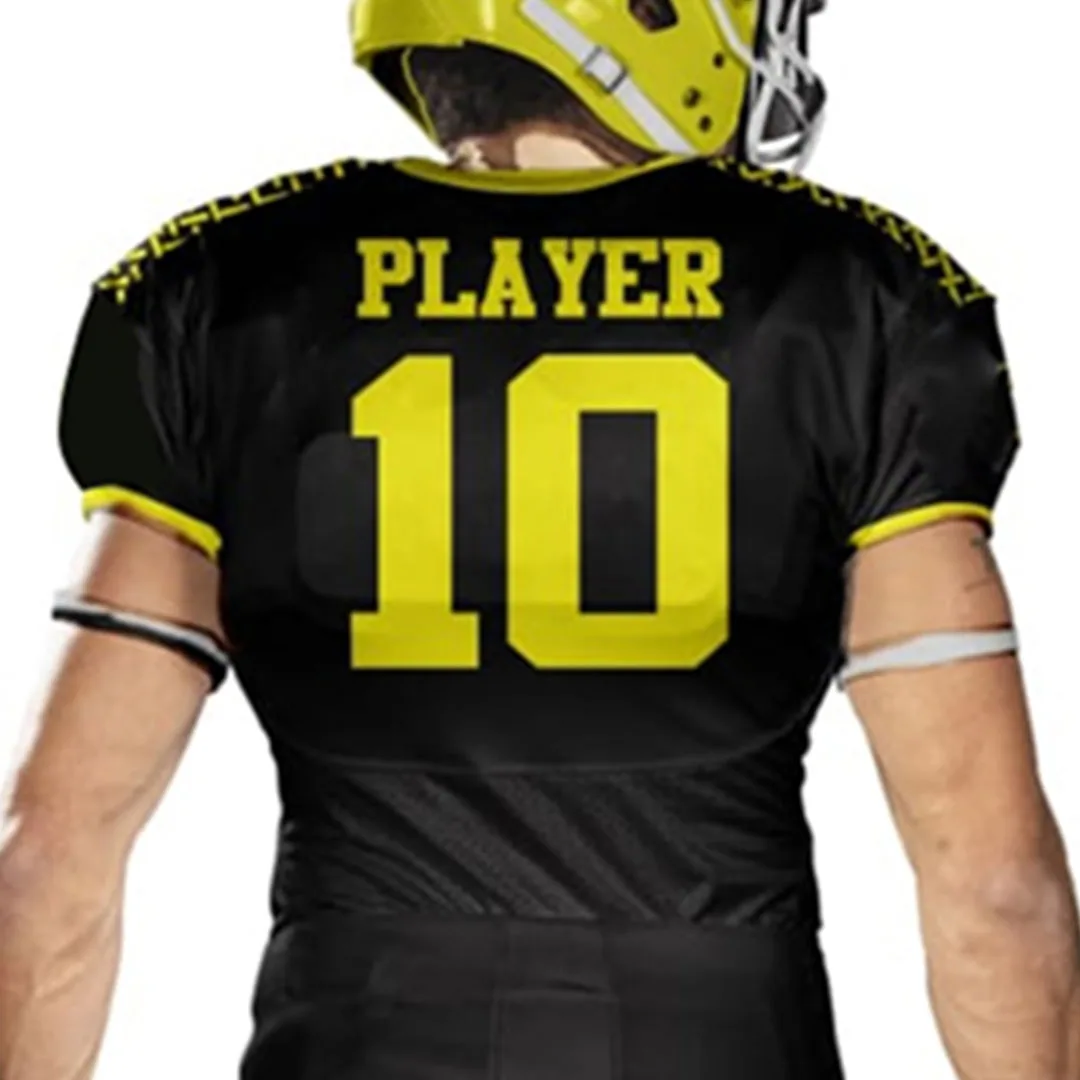 Custom Design Cheap Sublimation NFL Youth American Football Uniforms Style Black Factory Training american football jersey