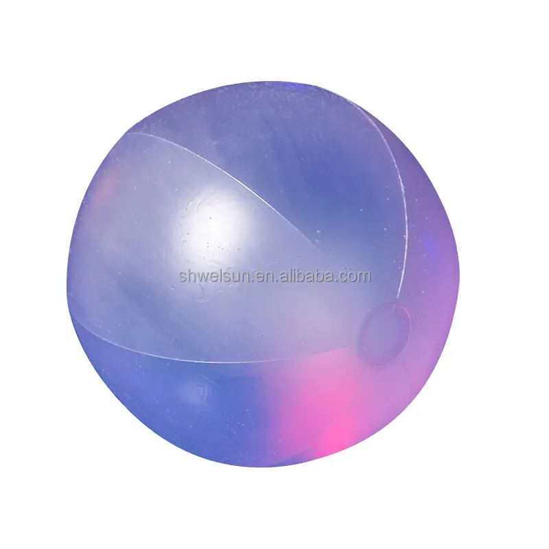 2022 LED PVC Glowing Lighting  Factory Wholesaled New Design High Quality Inflatable Beach Ball for Kid and Adult Water Play