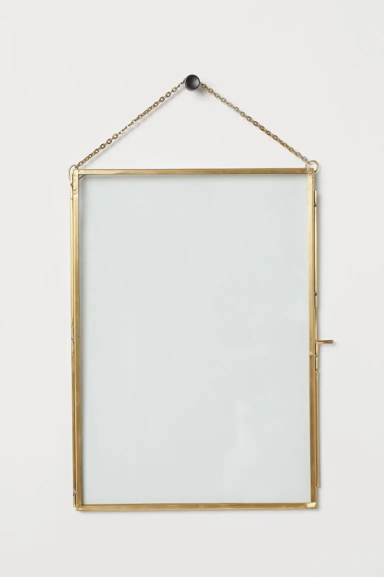 Picture Frame Gold Metal Floating Pressed Glass brass with Metal 4x6 High Quality Iron Photo Frame