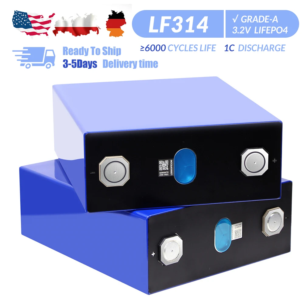 Grade A EVE MB31 314Ah 320AH 330AH HSEV LF280K prismatic Lithium Battery catl 3.2v 280ah 320Ah Lifepo4 Battery cells