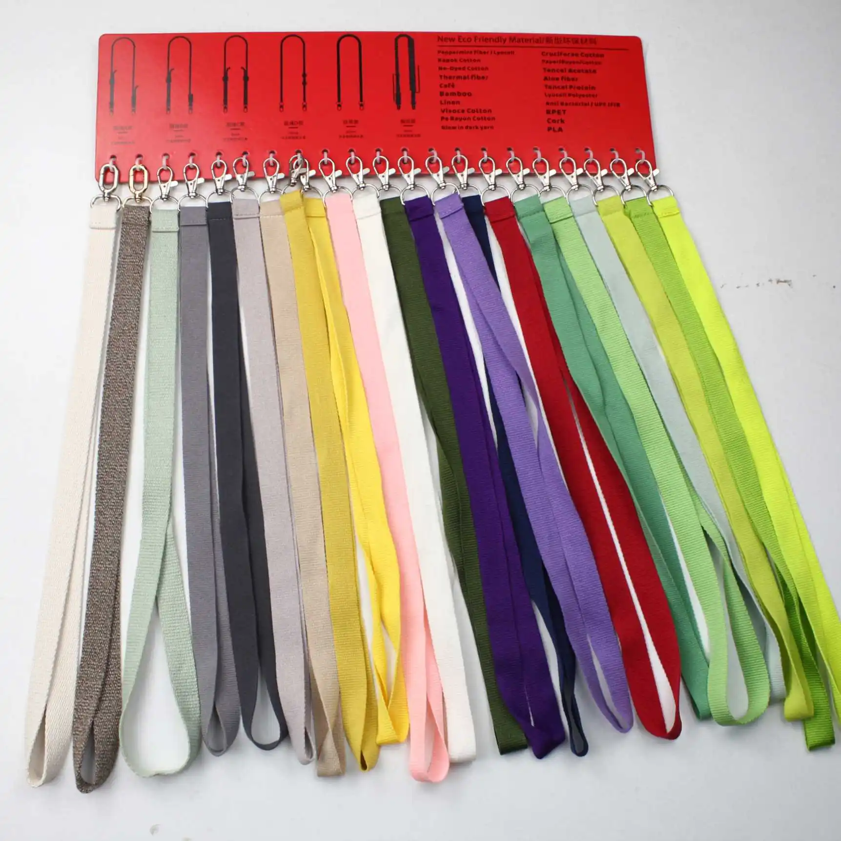 Wholesale Lanyards with ID Card Badge Holder, Woven Sublimation Machine Heat Press Short Pouch Case Waterproof Cell Phone Bag/