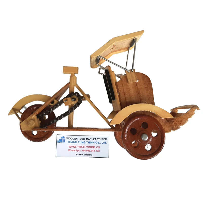 Оптовая продажа натуральные деревянные игрушки Cyclo для украшения WhatsApp: + 84 961005832