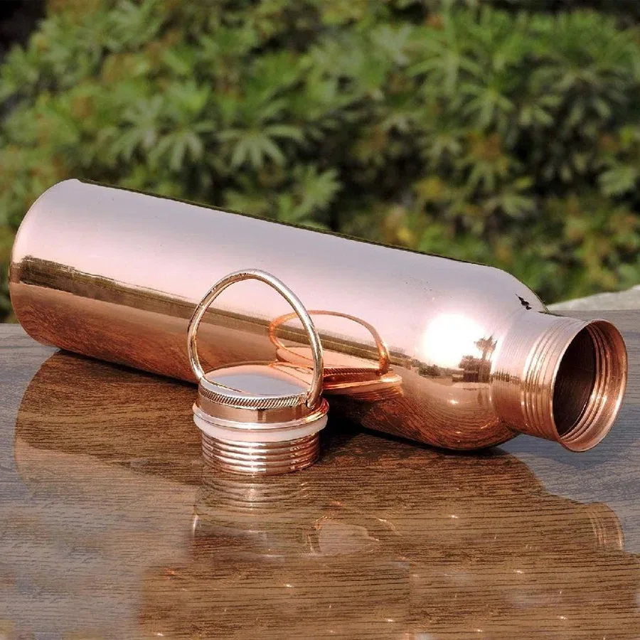 Greatest Hot Selling High Quality Copper Water Bottle With Shining  Stylish Copper Water Bottle Buy From India