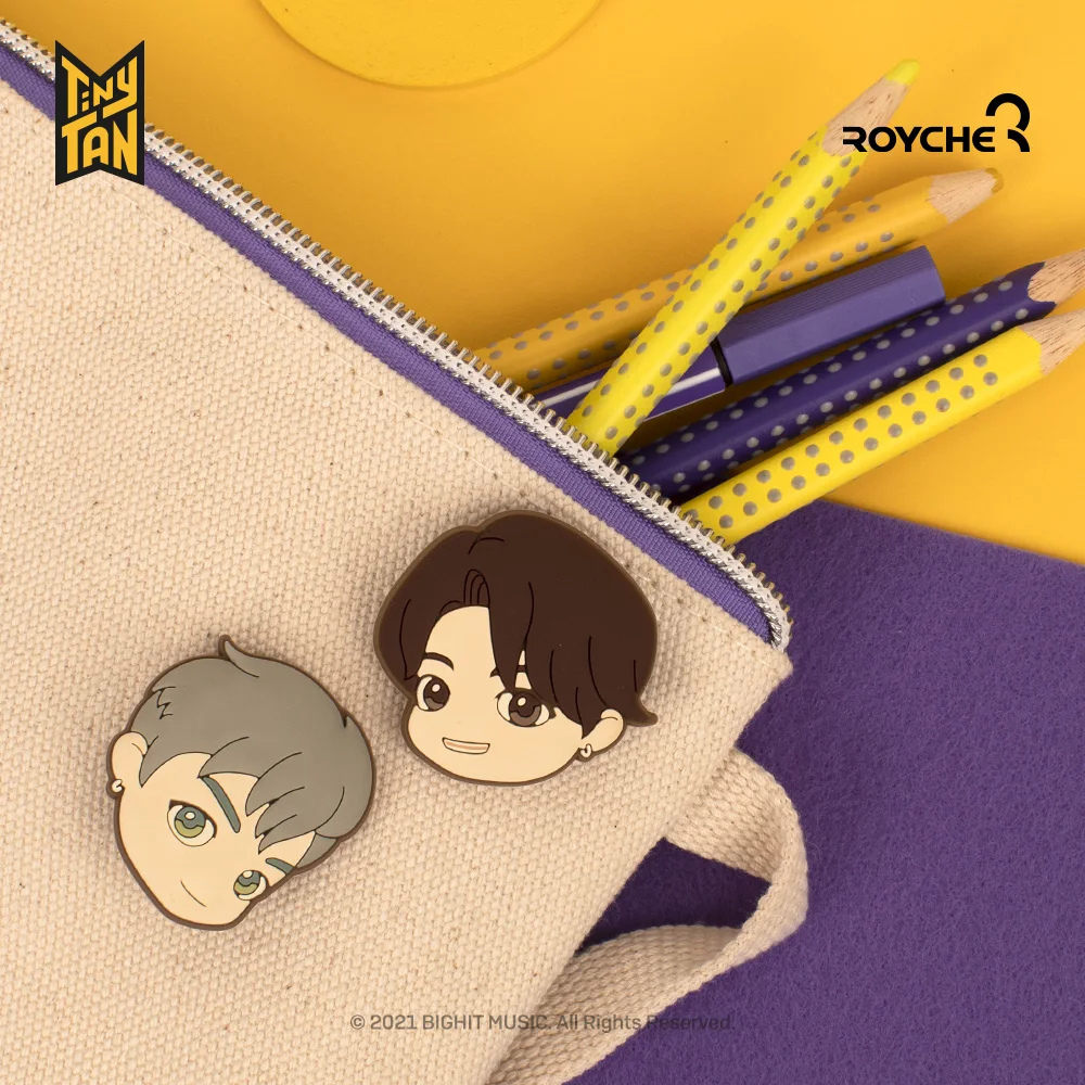 BTS Tiny Tan Dynamite Pin Badge Rubber Type Delivery from Korea on the fastest way The Best Selling In Korea