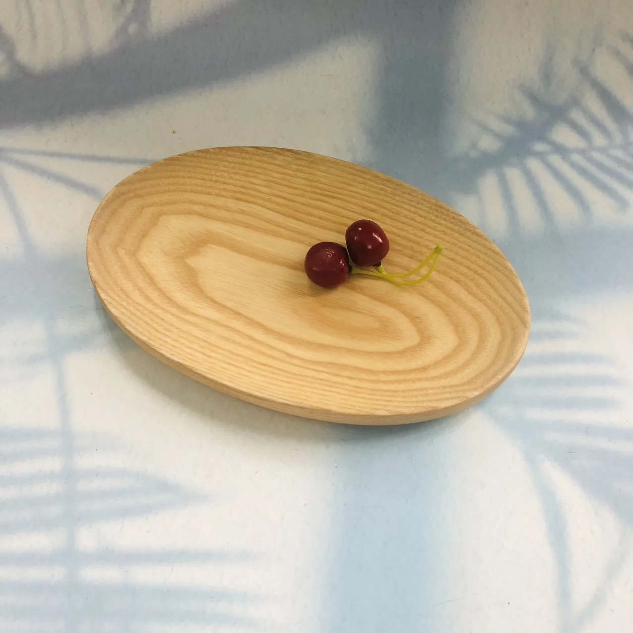 New Arrival Oval Ash Wood Tray Platters Cheese Plate For Serving Wooden Dish Set, Dinnerware Set, Home Decor By VITRAPRO