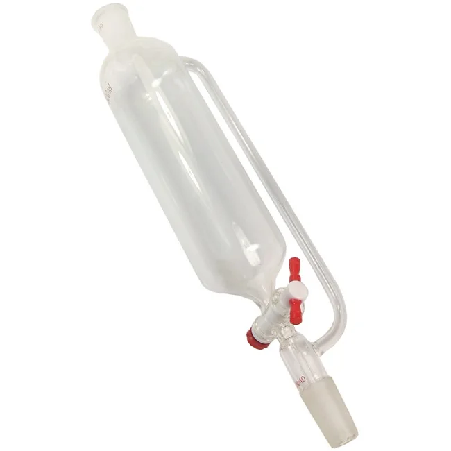 AARK Brand Borosilicate Glass Dropping Funnel Cylindrical Graduated with I/C Polypropylene Stopper for Experimental Use