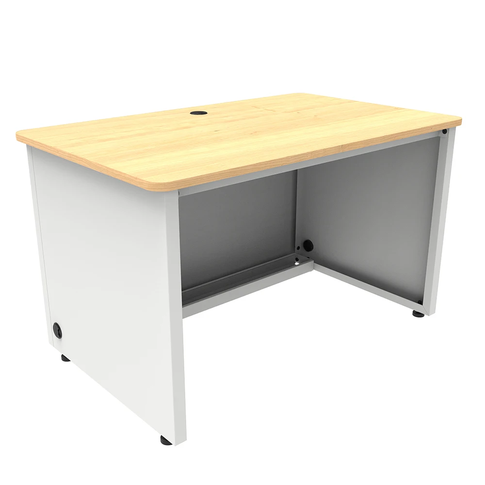 VersaDesk Enclosed Classroom Desk White/ Maple