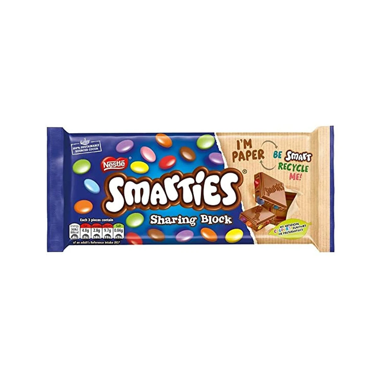 NESTLE SMAR  TIES Candy Coated Milk Chocolate Family Pouch 400 g