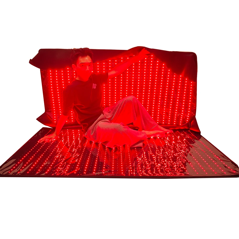 Shanglaite Drop Shipping 2024 Physical Pulse LED Red Light Therapy Sleeping Bag Spa Capsule Infrared Sauna Body Pain Relief