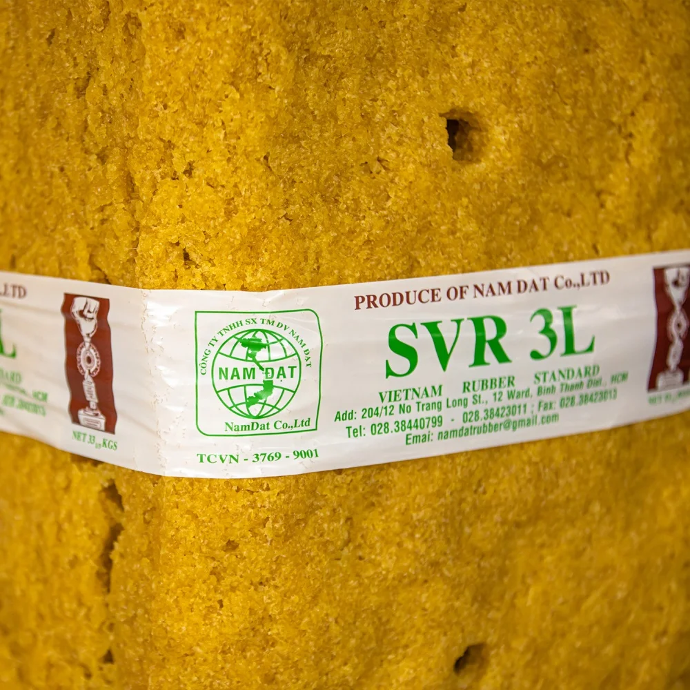 Best Selling Rubber Making Vietnam Origin Cheap Price Light Yellow Color Raw Material Compound SVR 3L (TSR 3L) Natural Rubbers