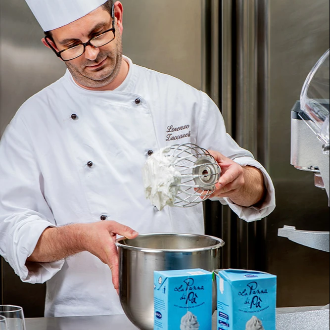 High quality Italian La panna di Pa Whipping Cooking White Pure Cream Bundle 35% 26% fat Cattle brick 1L for HORECA and shop