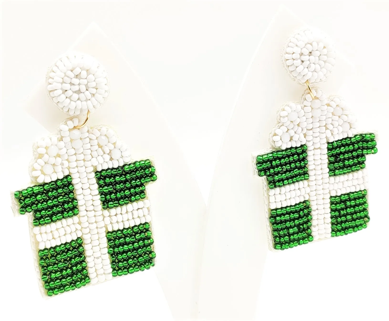 Buy 2024 Europe and America Santa Candy House Earrings Acrylic Truck Christmas Tree Ball Snowman Pendant Earrings At Affordable Price