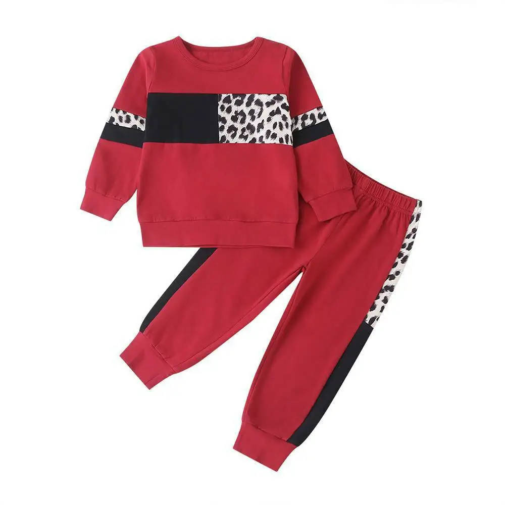 Kids Baby Girl Tracksuit Set Long Sleeve Top Pants Casual Outdoor Outfit Clothes