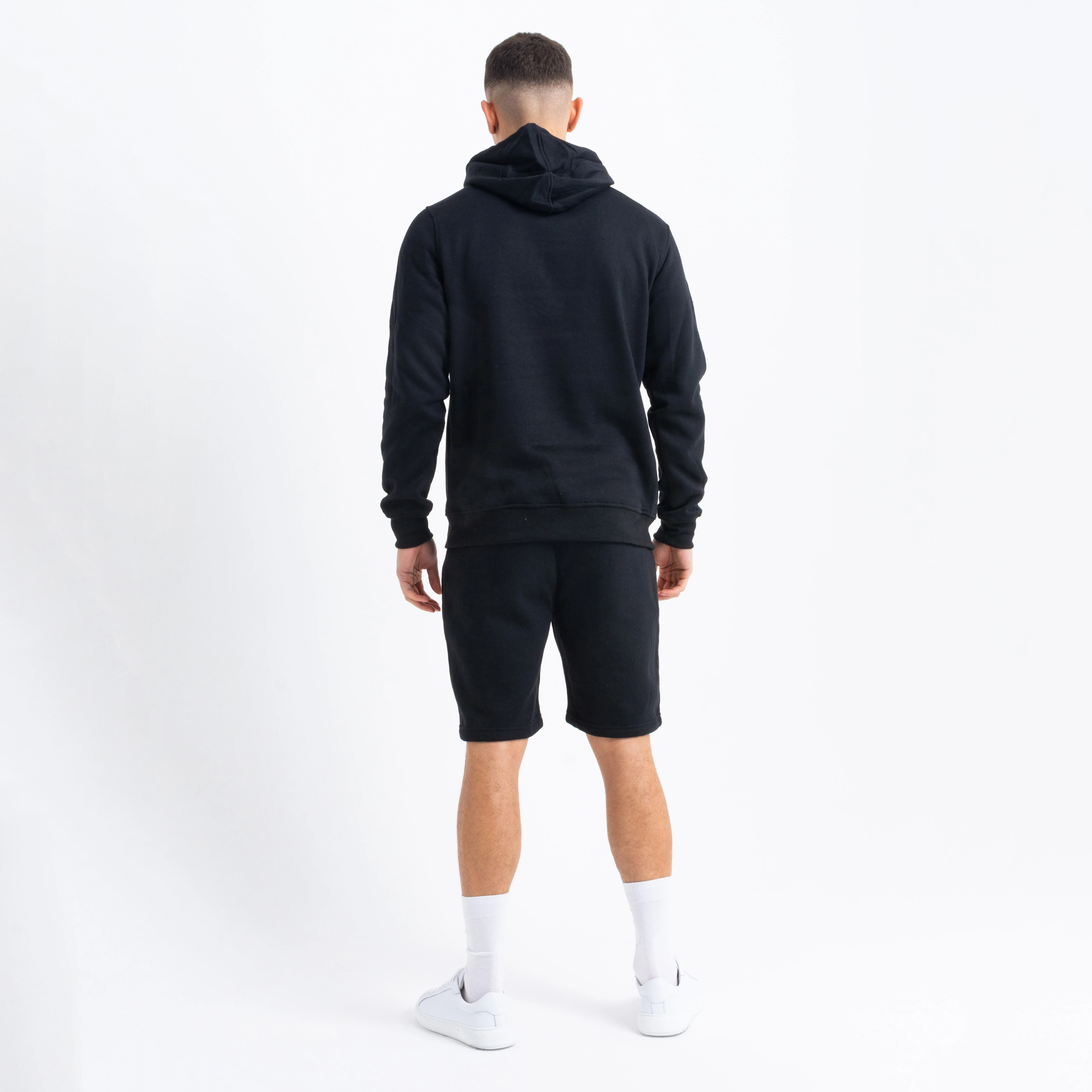Custom 350gsm French Terry Tracksuit for Men Quick Dry Hoodies Shorts Set for Training High Quality with Logo for Winter Running